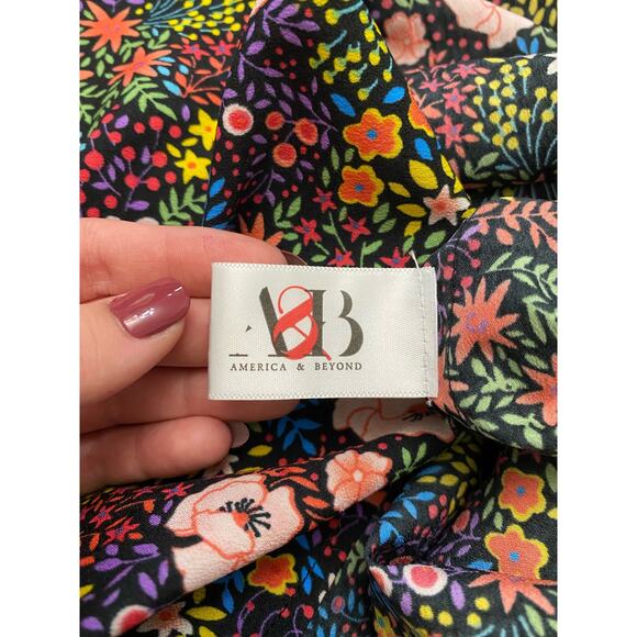 America‎ & Beyond Ditsy Floral Fiesta Maxi Dress Size L - Picture 10 of 11